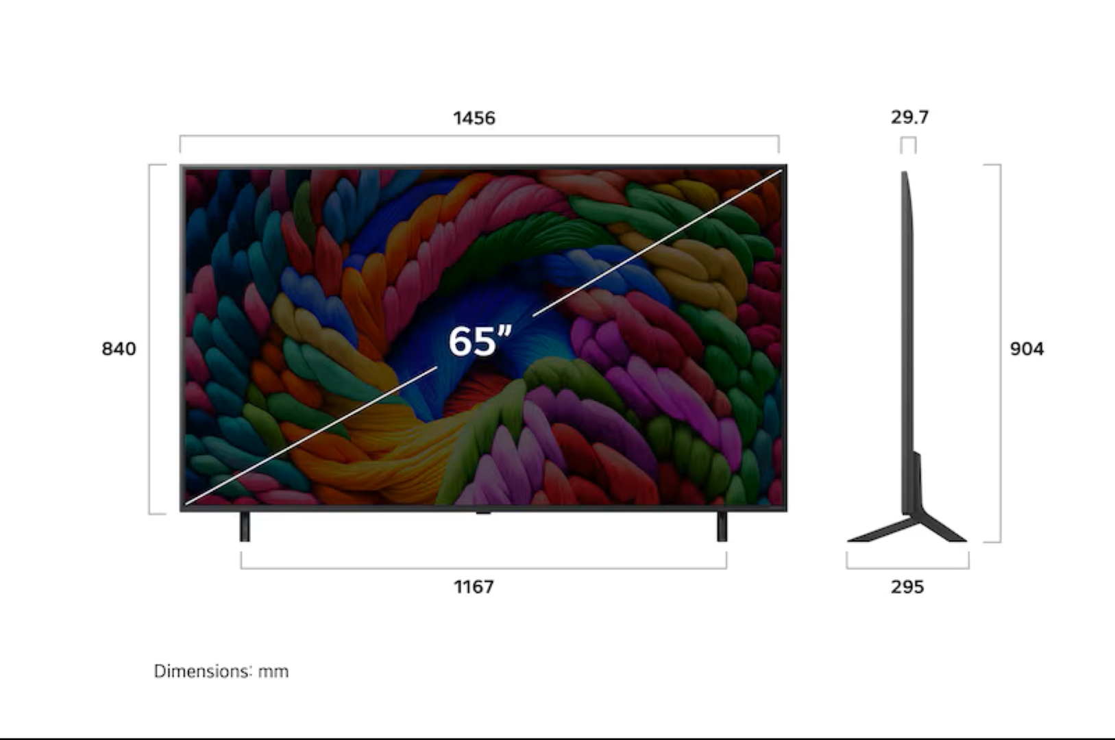 LG NanoCell 65NANO90A6B 4K Ultra HD 65" 165 Ekran Uydu Alıcılı webOS Smart LED TV - Görsel