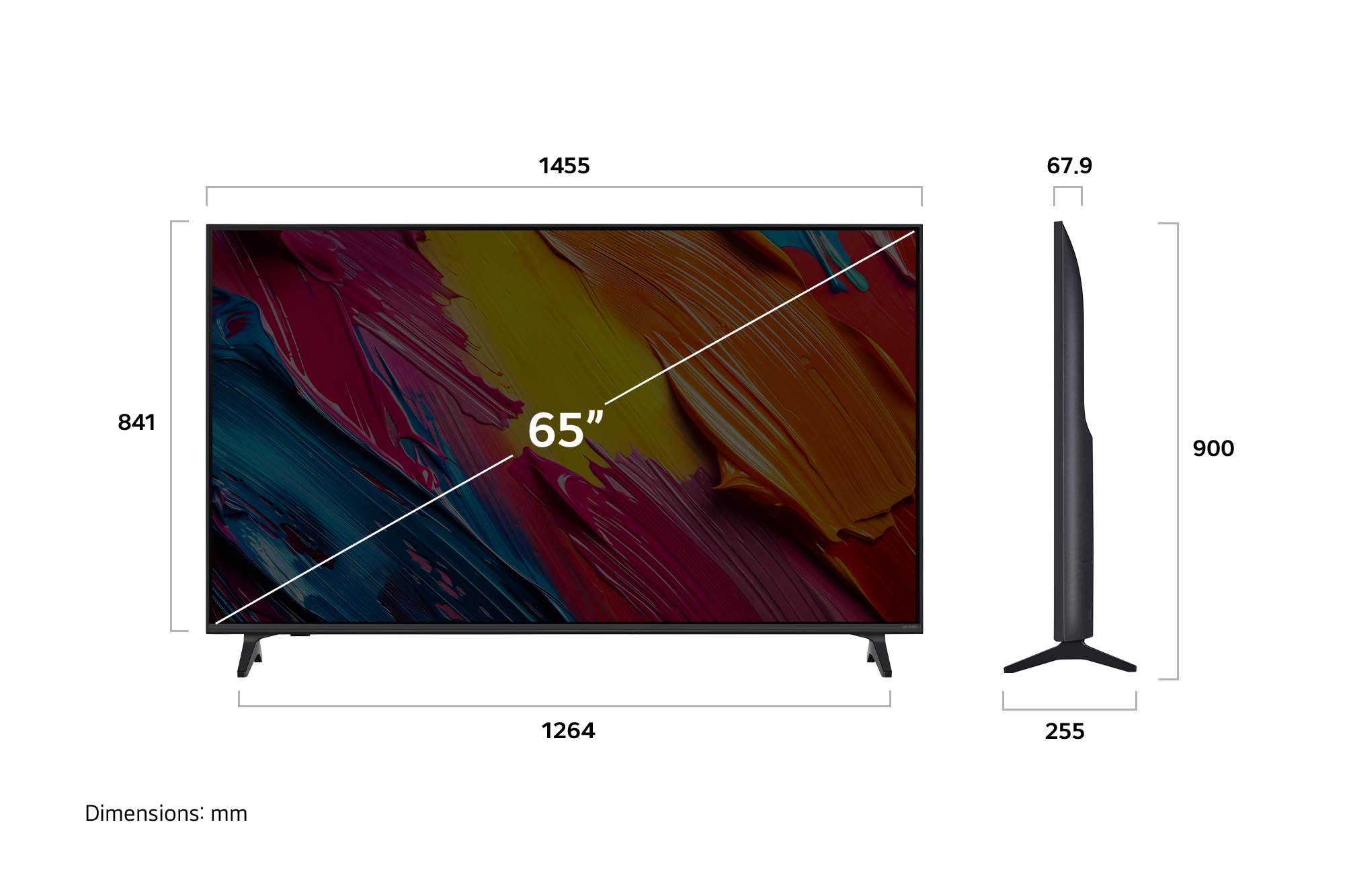 LG 65QNED70A6A 4K Ultra HD 65" 165 Ekran Uydu Alıcılı webOS Smart QNED TV - Görsel