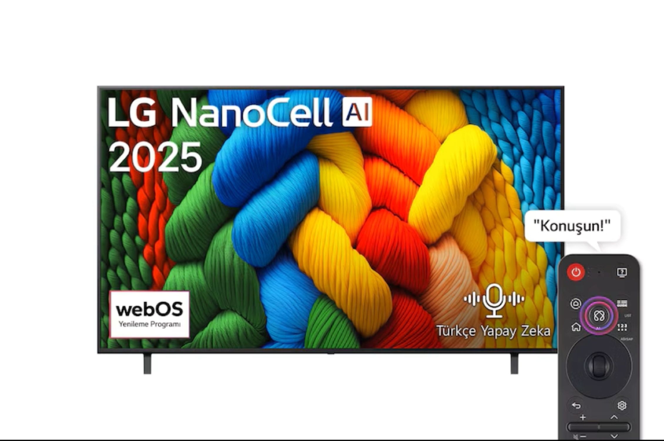 LG NanoCell 75NANO80A6B 4K Ultra HD 75" 190 Ekran Uydu Alıcılı webOS Smart LED TV