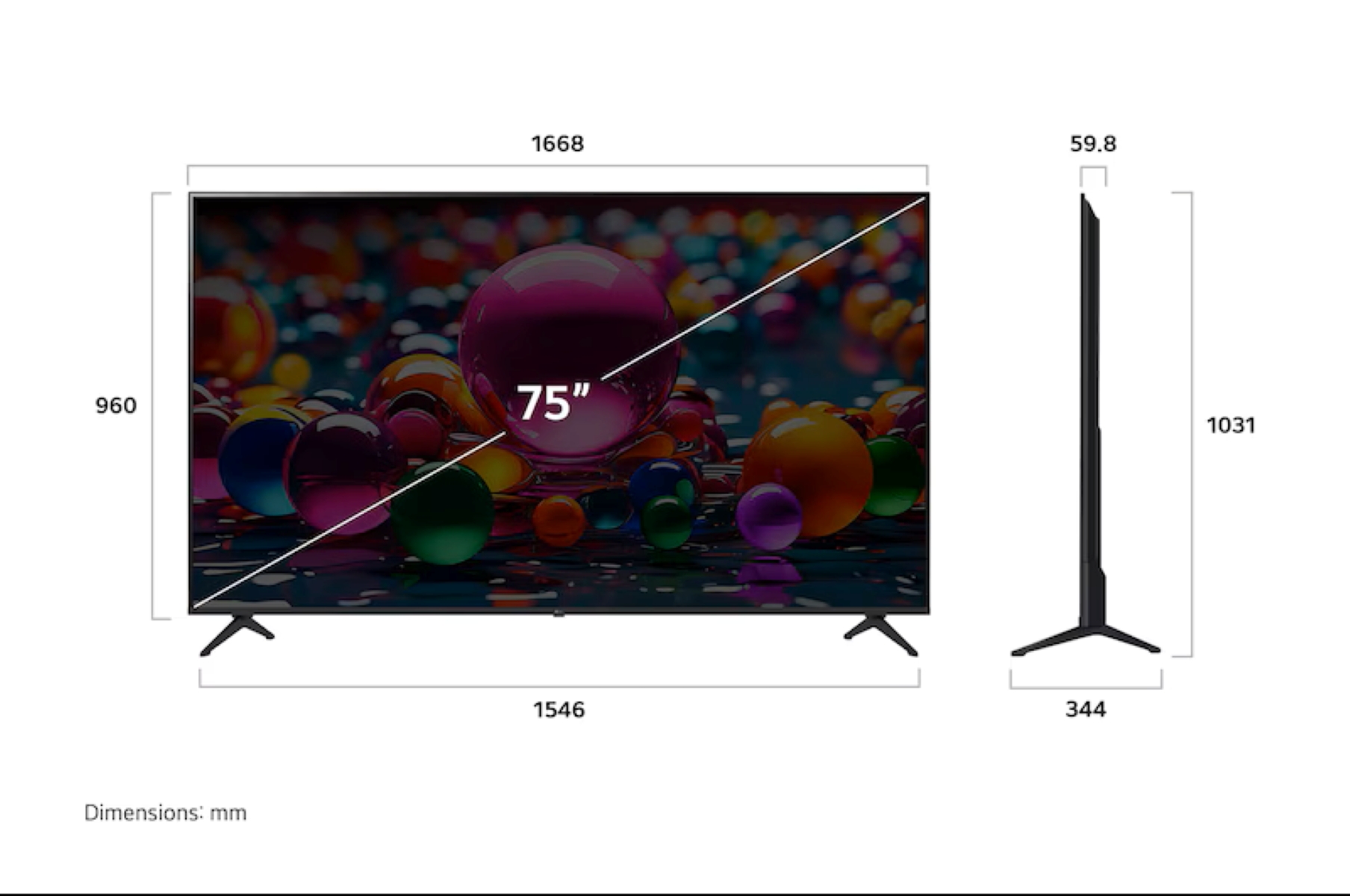 LG 75UA85006LA 4K Ultra HD 75" 190 Ekran Uydu Alıcılı webOS Smart LED TV - Görsel